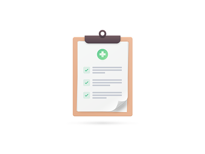 Klinik Checklist checklist clipboard icon iconography illustration list typography