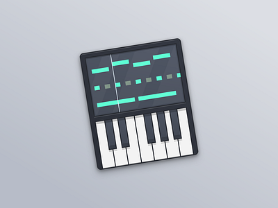 Synthesizer Icon icon iconongraphy illustration keyboard mac icon osx icon synthesizer