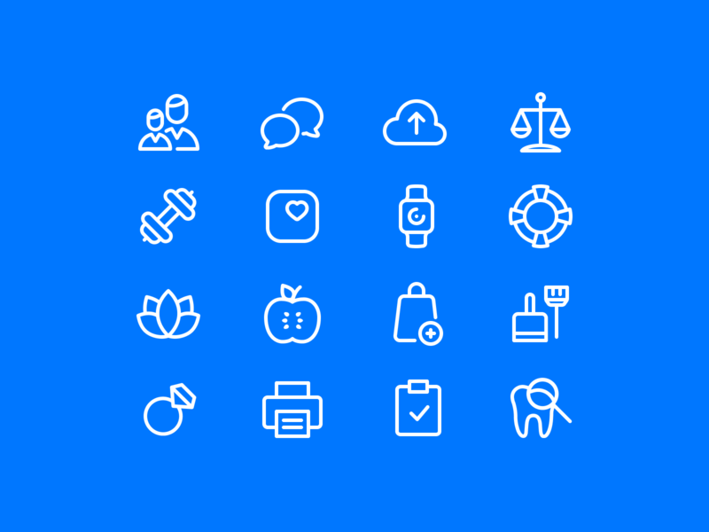 health icon set icon icon design iconography icons icons pack iconset symbols