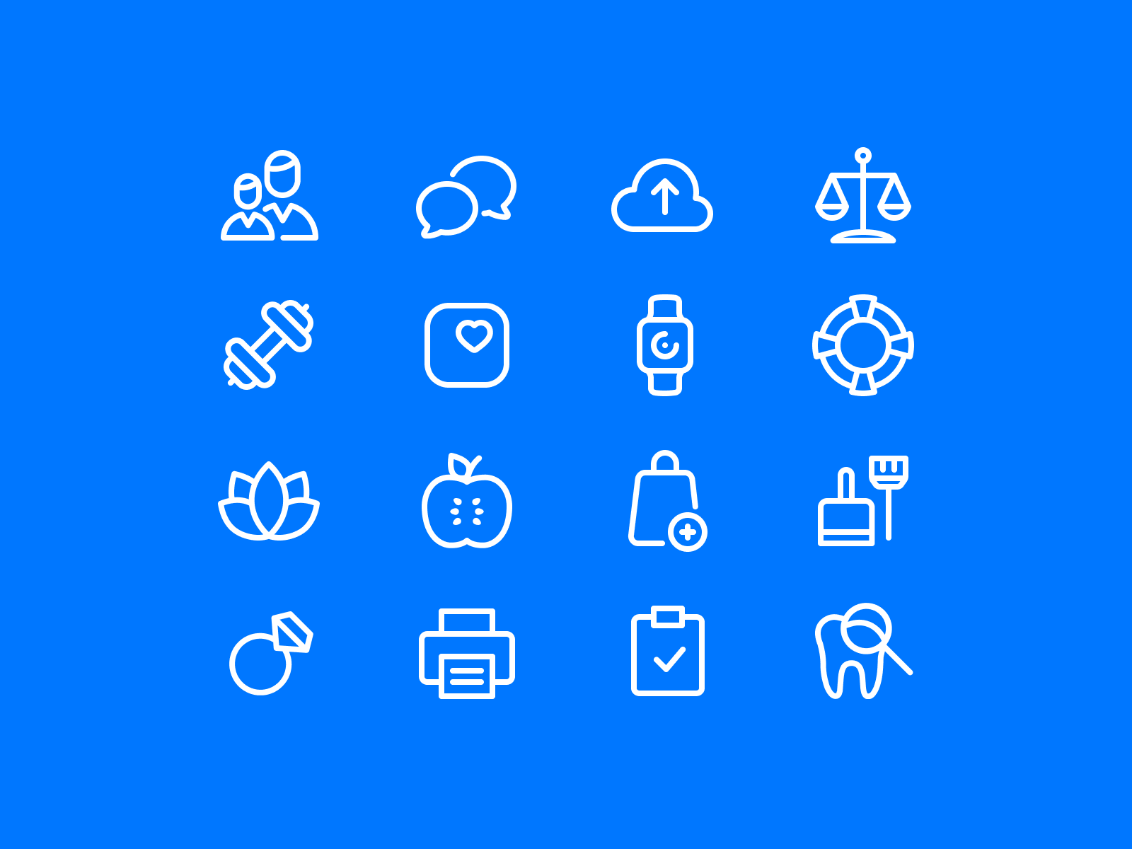 health icon set by Martin David for ottonova on Dribbble