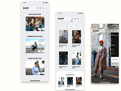 Shop app app design ecommerce mobileui ui