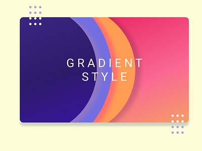 Gradient Style design ui
