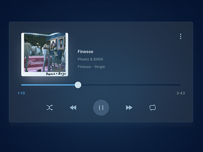 Music player - dark mode