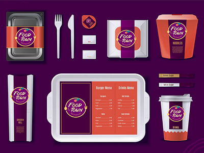 Food Stationery branding design illustration logo stationery vector