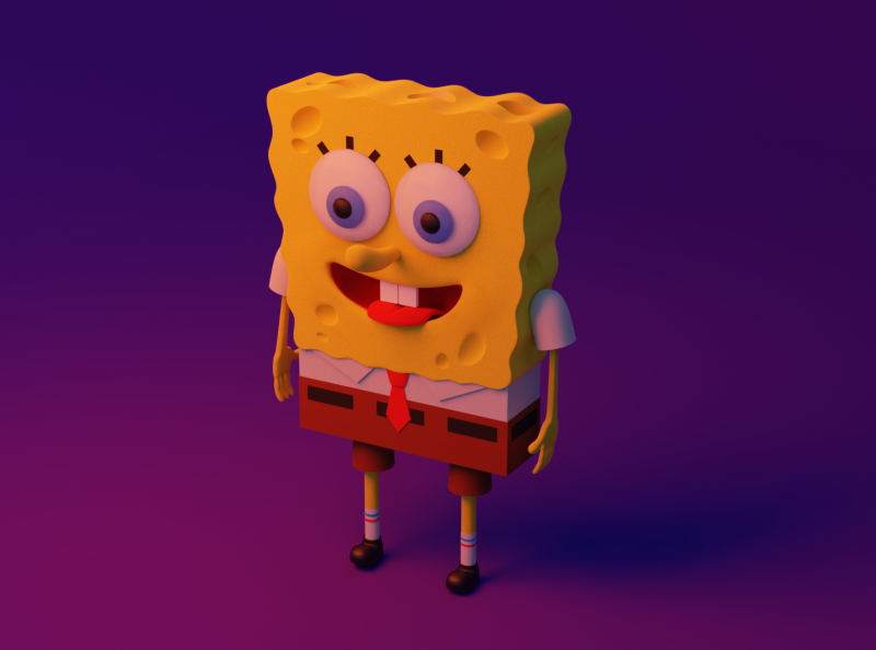 3D Spongebob by kareem shoukri on Dribbble