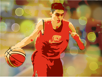 Basket Ball player Olympiacos Academies design