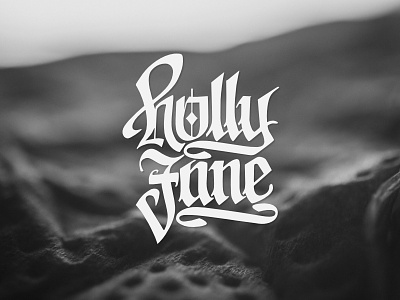 Holly Jane calligraphy gothic lettering logo logotype typography