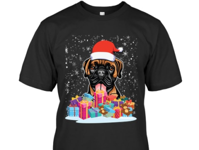 Animal Dog Boxer Christmas