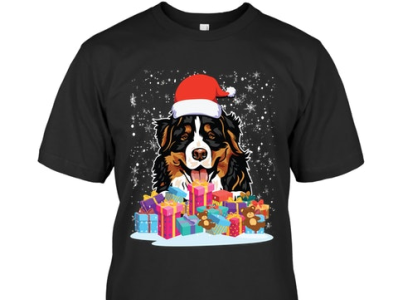 Animal Dog Bernese Mountain Christmas