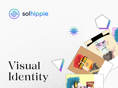 SolHippie Logo, Visual Identity and Website branding cubism graphic design logo motion graphics nft typography ui ux visual identity web webflow