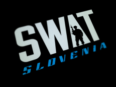 SWAT Slovenia gaming identity logo vector