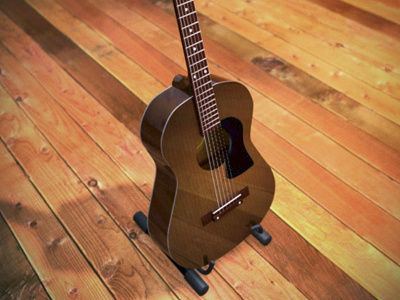 Acoustic Guitar 3d model music