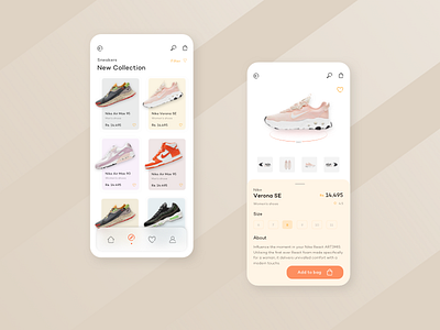 Shoe Collection app branding design shoe shopping sneakers typography ui ux