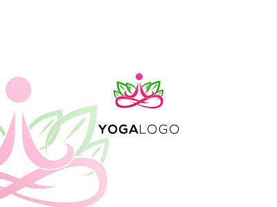 yoga logo brand branding colorfull design full color logo logo design lotus modern nature vector yoga