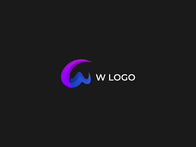 w logo brand branding colorful logo logo design logo w