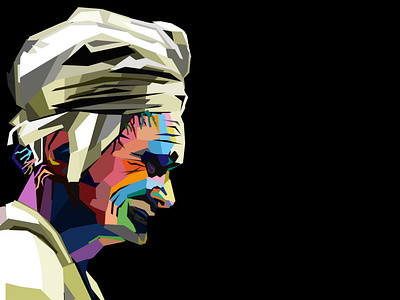 Baduy WPAP artwork digital art popart portrait wpap