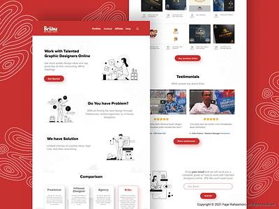 Sribu Exam figma freelance sribu web design website website design work