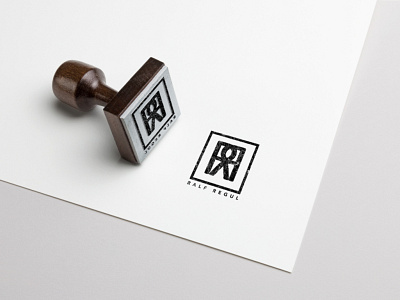 stamp it branding design flat logo minimal typography