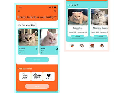 Landing Page - Pet Donation App