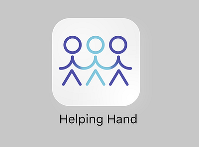 Volunteering App Icon app app design dailyui design digital icon illustration logo minimal simple volunteer