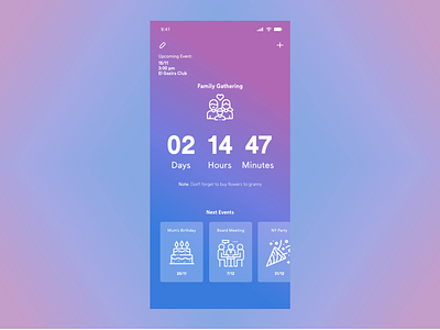 Countdown Timer app countdown dailyui design digital simple timer timer app ui