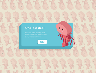 Pop-Up app dailyui game minimal octopus pop popup simple ui vector