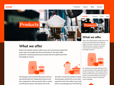 Kaldi products page