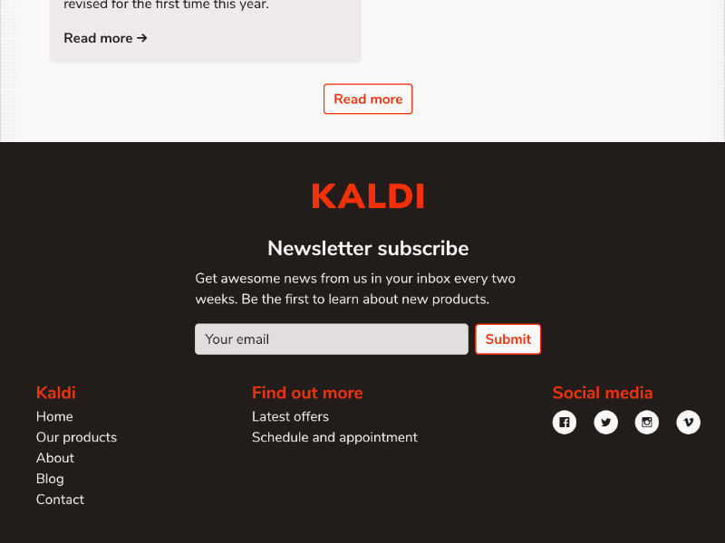 Kaldi Custom Keyboard Navigation accessibility coffee css dark footer html keyboard navigation netlify smashing web