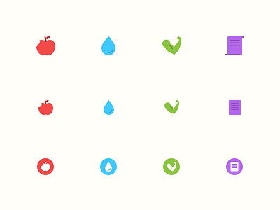 Responsive icons fitness food health icons responsive icons workout