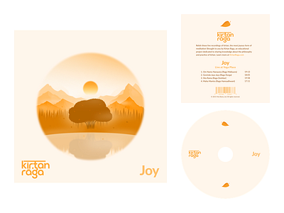 Joy album cover album cd illustration joy music sunrise sunset tree