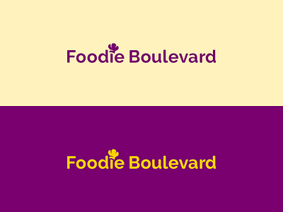 Foodie Boulevard word mark brand branding chef font logo raleway text toque blanche type typography word mark
