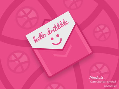 Hello Dribbble dribble first first short game hello