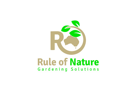 Rule of Nature app branding business logo creative design flat gardening graphic design icon logo logo design minimal minimalist natural logo nature organic typography vector