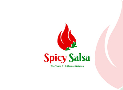 Spicy Salsa logo design for restaurant branding business business logo creative custom logo design flat graphic design hotel leaf logo logo design minimal modern natural logo organic real estate restaurant simple logo website logo