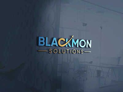 Blackmon logo branding business logo business solutions creative design flat graphic design logo logo design modern simple typography wordmark