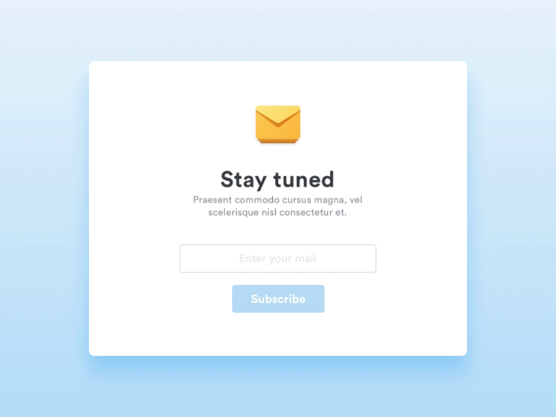 Daily UI #026 - Subscribe 026 dailyui motion newsletter principle sketch subscribe ui design ux design