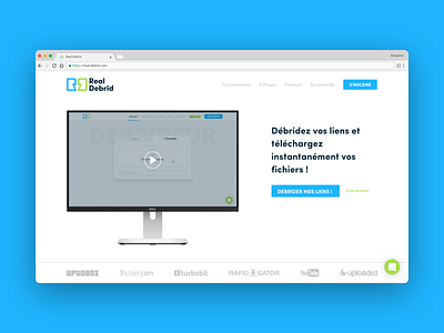 Real Debrid - Redesign Concept concept download landing real debrid redesign