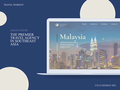 Malaysia- Travel agency website concept art design graphic design illustration logo minimal typography ui website