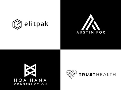 geometric minimal modern business logo design