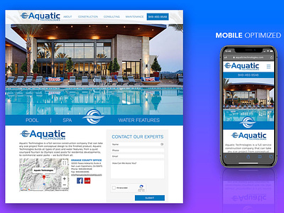 Website Redesign For AquaticTechnologies.com branding design logo mobile ui ux web web design web designer website