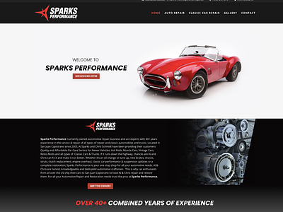 Website Redesign For Sparks Performance branding design logo mobile ui ux web web design web designer website