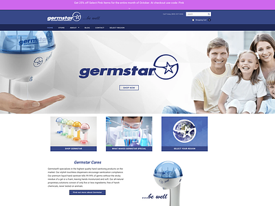 Website Redesign For Germstar branding design logo mobile ui ux web web design web designer website