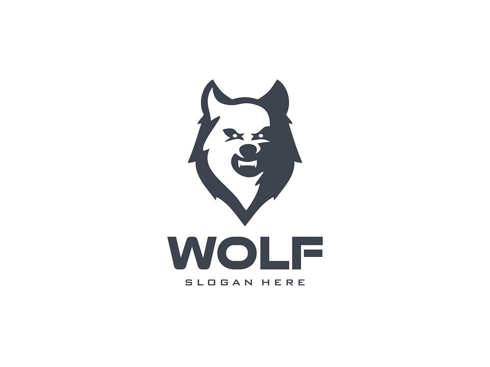 Wolf Logo Vector With shilloute by Alfhie_Creative on Dribbble