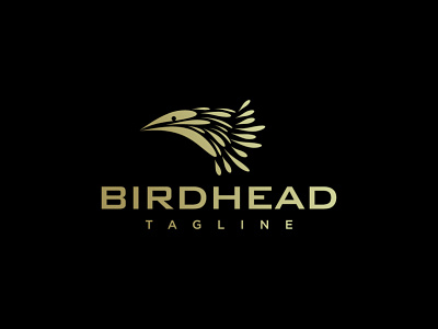 Bird head logo abstract animal bird branding business clean design fly head illustration logo modern symbol technology unique vector