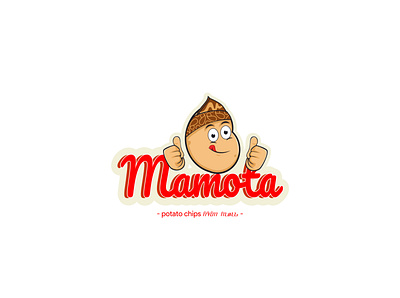 mamota - potato chips logo design branding design icon illustration logo vector