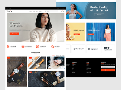 Minimal eCommerce concept design figma illustration layout ui web web design web development webdesign