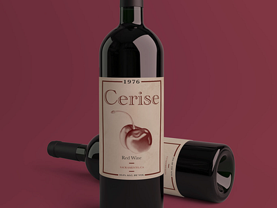 Cerise Wine Mockup