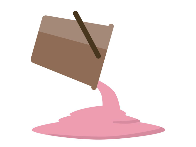 Bucket pink spill liquid bucket