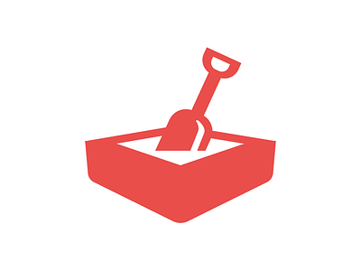 Sandbox icon sandbox sandpit shovel