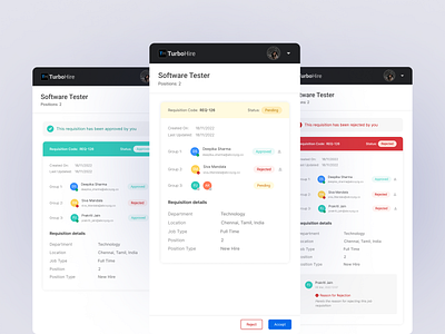 Approval Workflow approval approvers cards mobile ui workflows